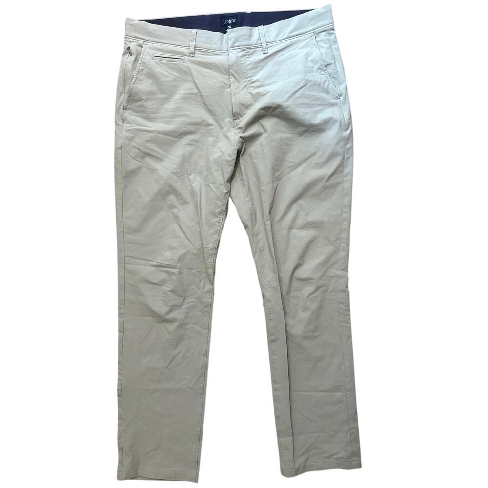 NWOT J.Crew 770 Straight Fit Tech Pant Light Gray Size 33x30
